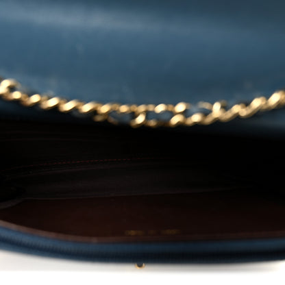 Chanel Lambskin Quilted Trendy CC Wallet On Chain WOC Blue 5 of 12