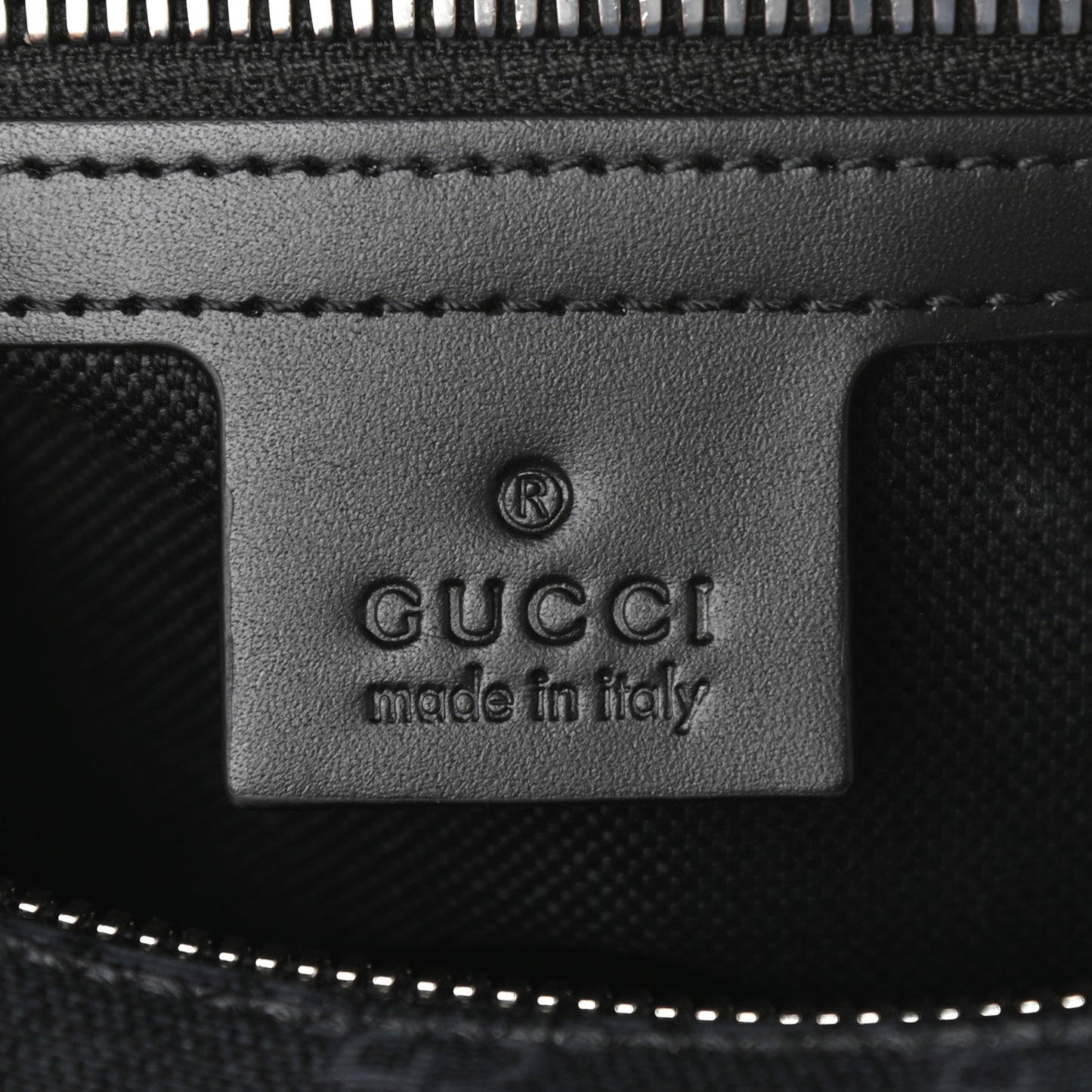 GG Supreme Monogram Selleria Calfskin Square Messenger Bag Black