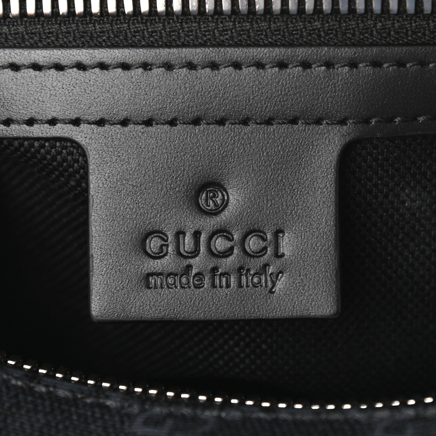 Gucci GG Supreme Monogram Selleria Calfskin Square Messenger Bag Black 6 of 14