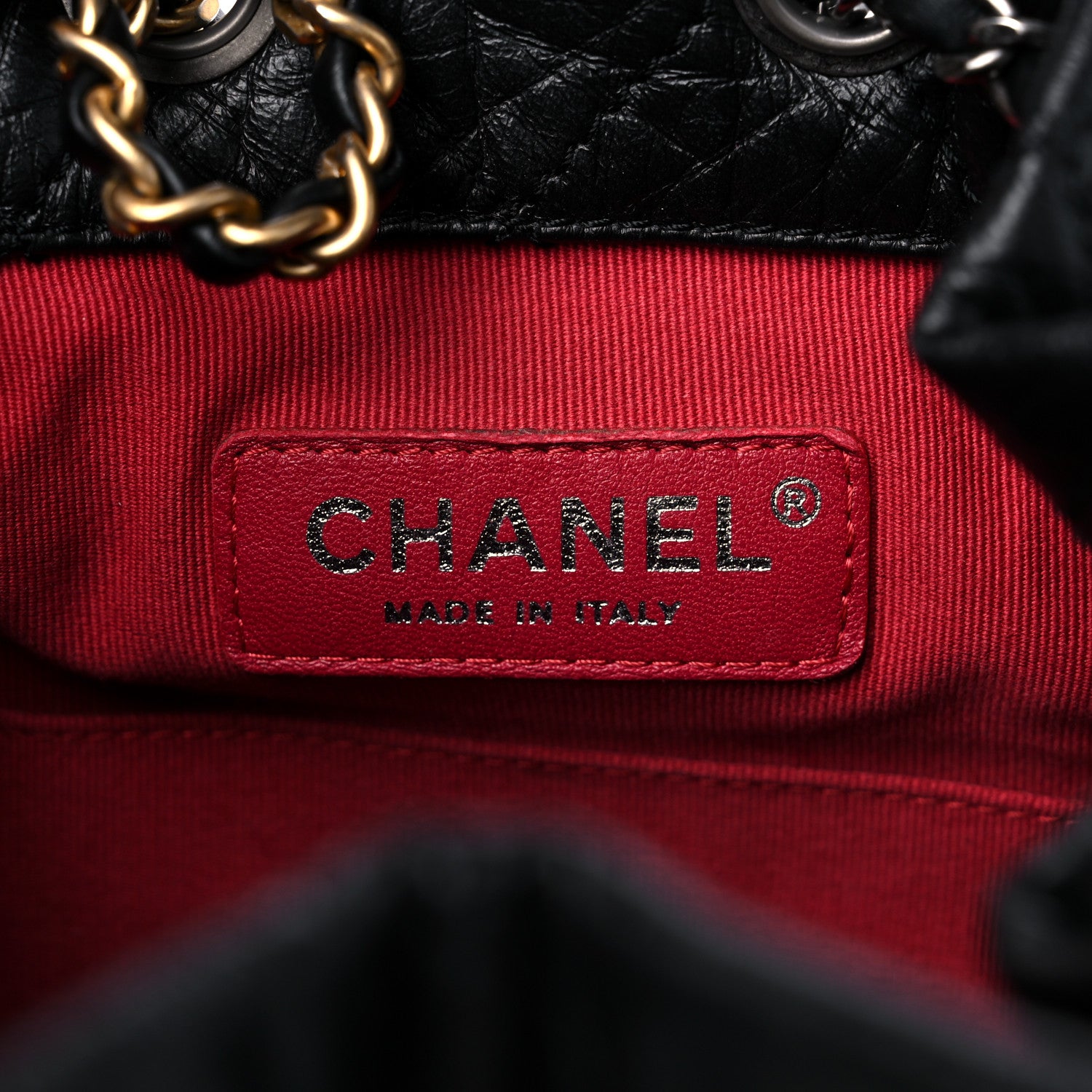 Chanel Aged Calfskin Quilted Small Gabrielle Backpack Black 6 of 10