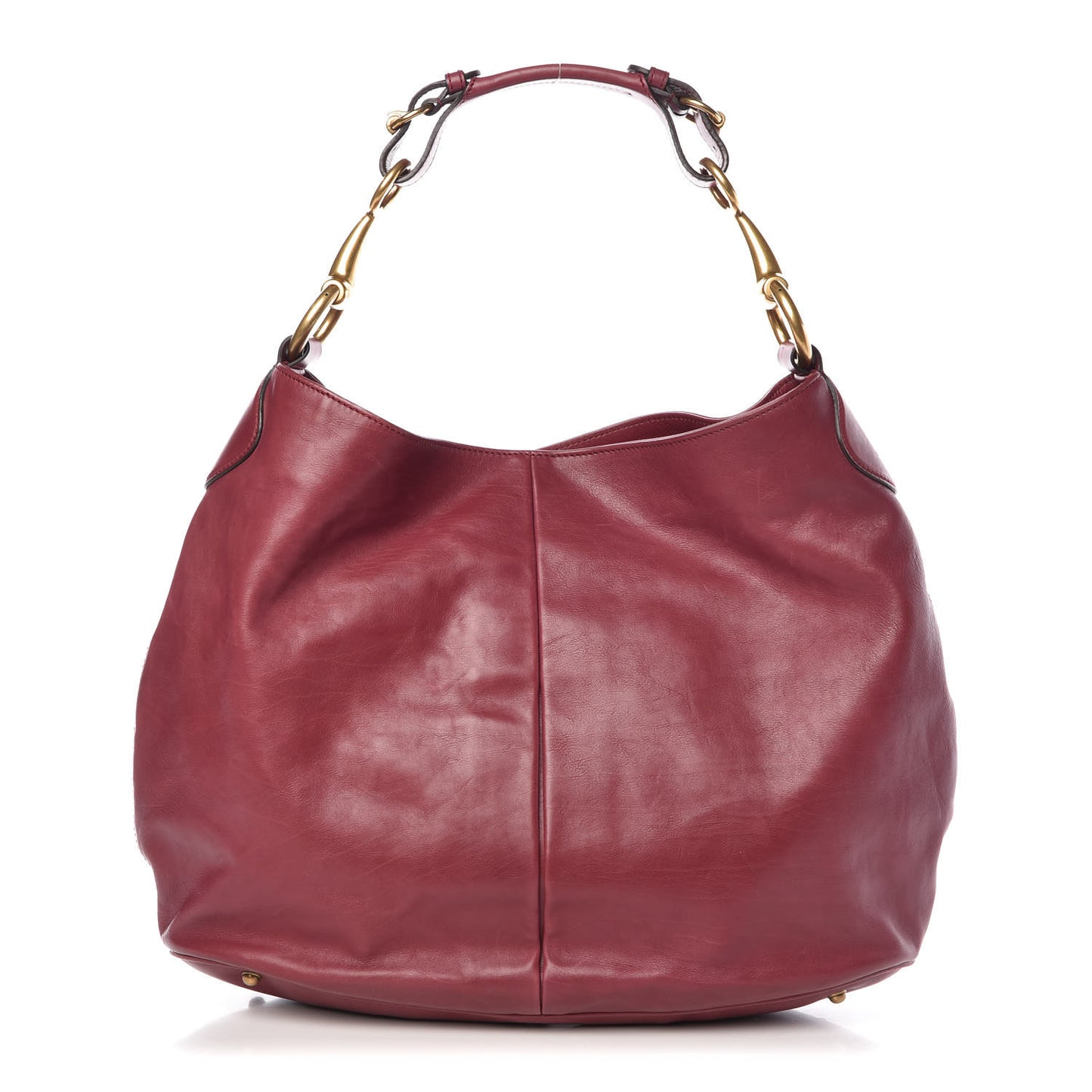 Soft Calfskin Icon Hobo Burgundy