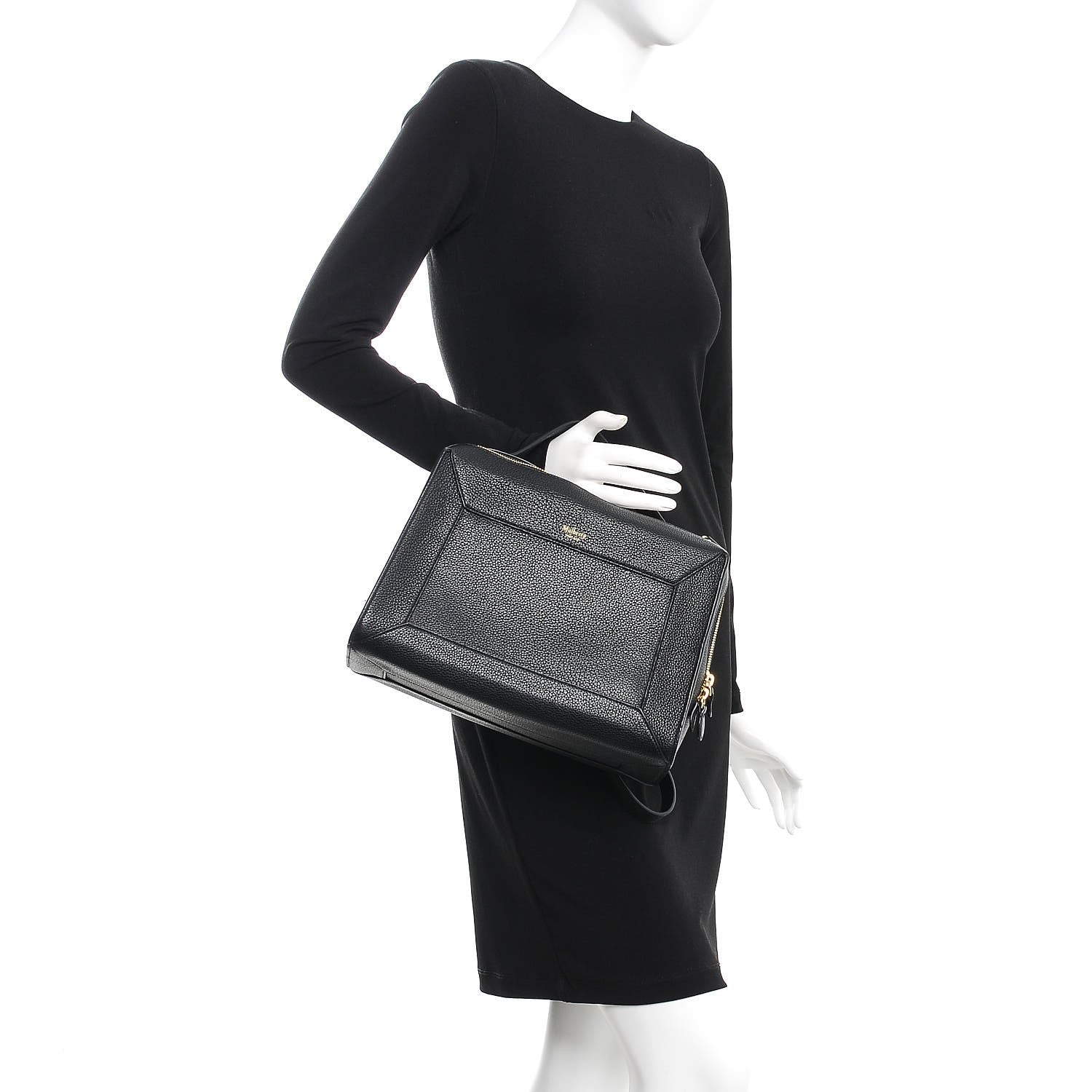 Mulberry Small Classic Grain Calfskin Hopton Black 3 of 10