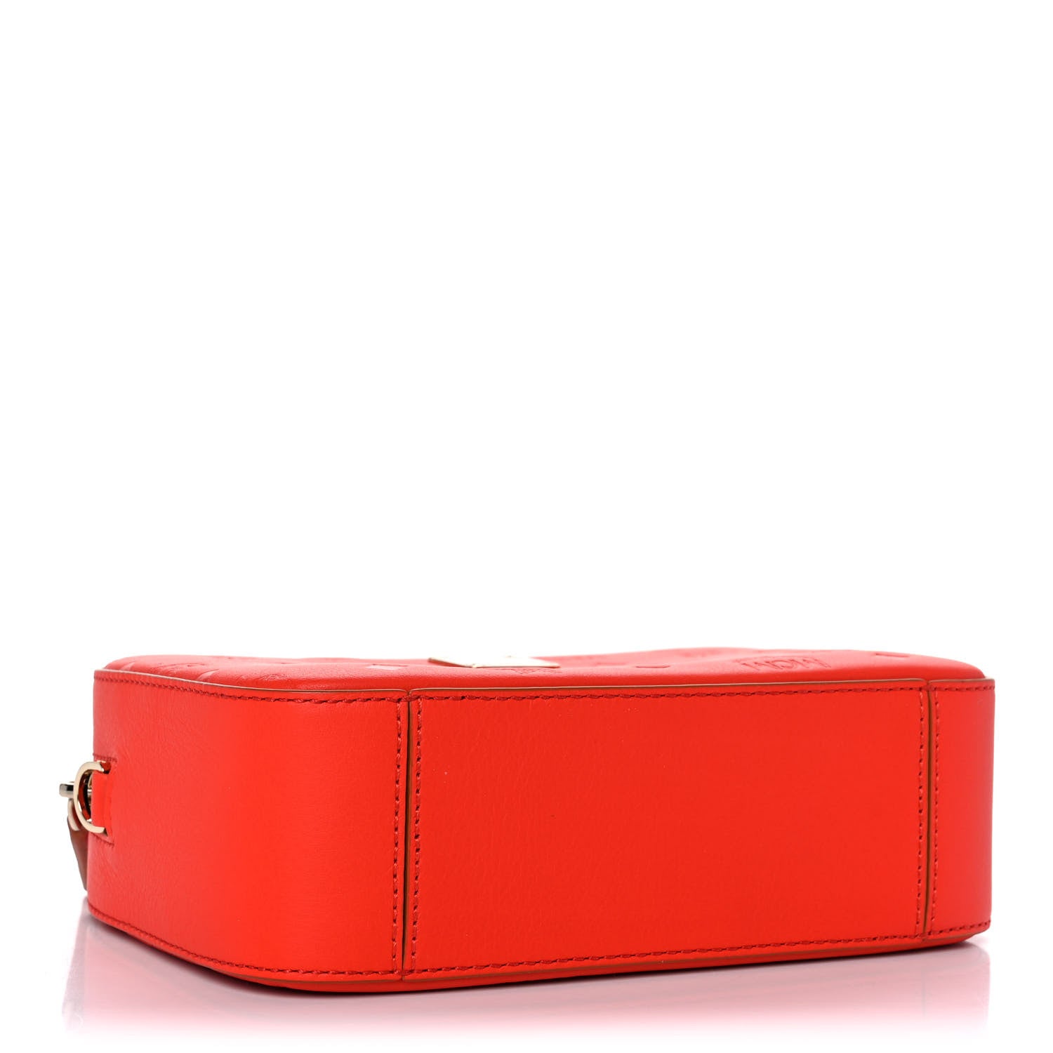 MCM Calfskin Ottomar Monogram Klara Crossbody Bag Hot Coral 4 of 9