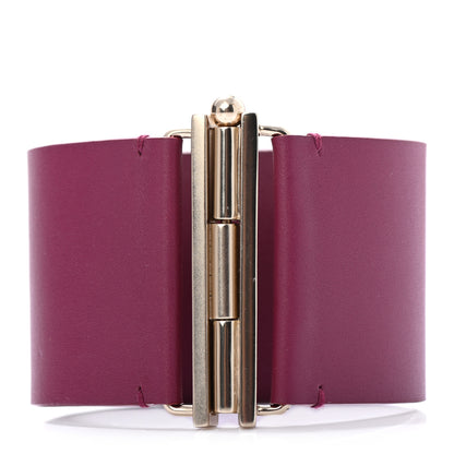 Chanel Calfskin Metal CC Cuff Bracelet M Pink Gold 3 of 4