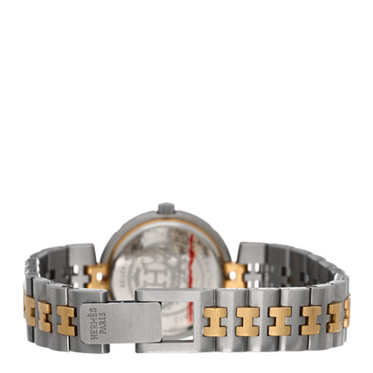 Hermes Stainless Steel 25mm Clipper Quartz Watch Gold 3 of 4