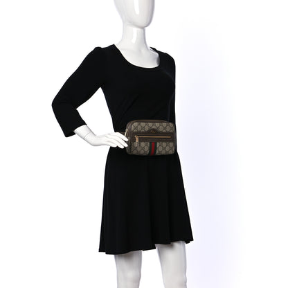 Gucci GG Supreme Monogram Small Ophidia Belt Bag 65 26 Dark Brown 2 of 10