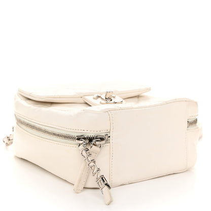 Chanel Aged Calfskin Quilted Top Handle Camera Case White 4 of 12