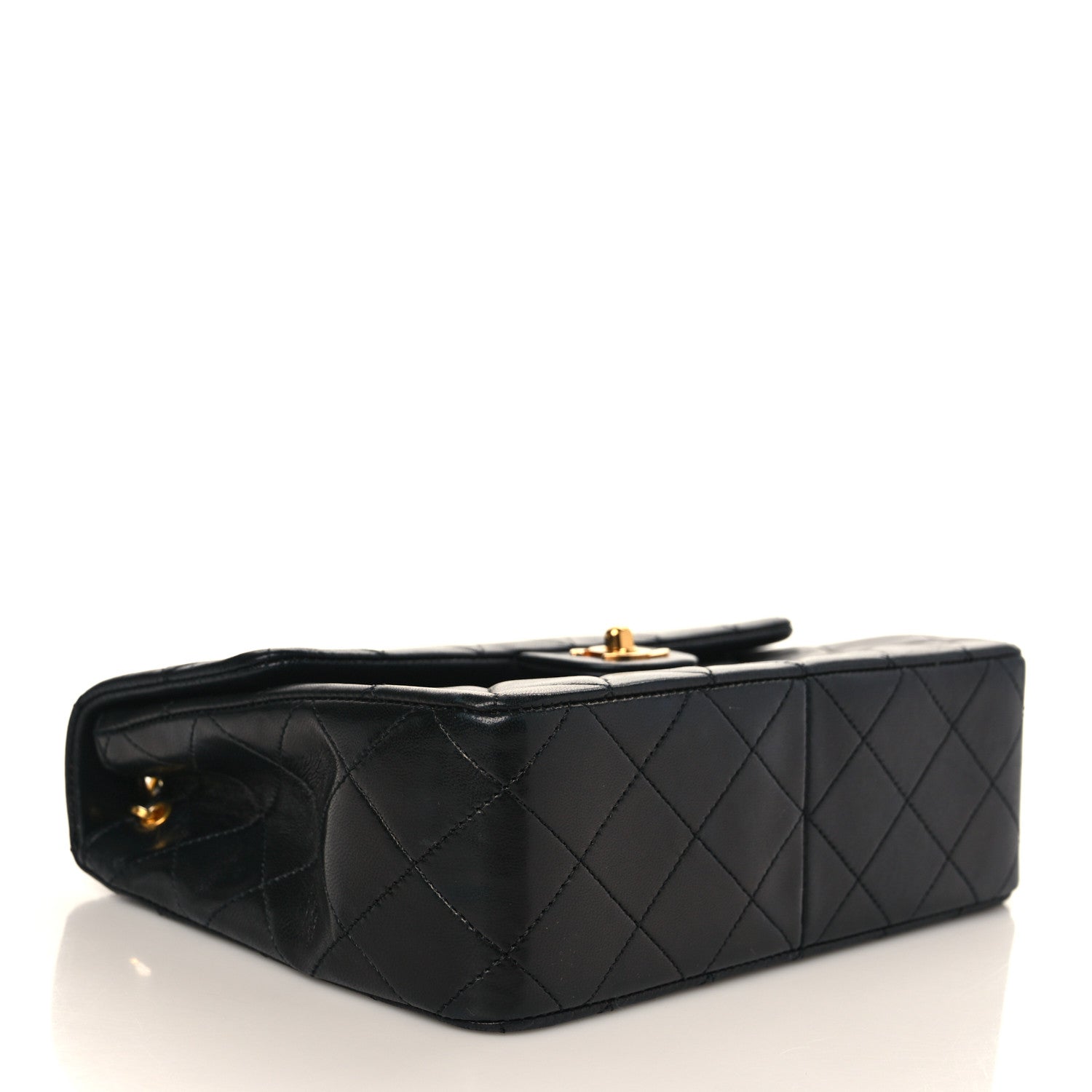 Chanel Lambskin Quilted Mini Square Flap Bag Black 4 of 10