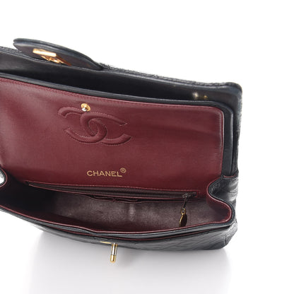 Chanel Lambskin Quilted Medium Double Flap Black 6 of 20