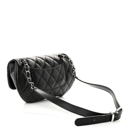 Chanel Calfskin Quilted CC Uniform Flap Belt Bag Black 3 of 11