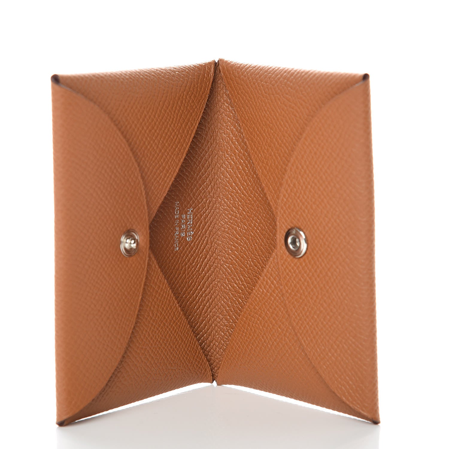 Hermes Epsom Calvi Card Case Gold 5 of 8
