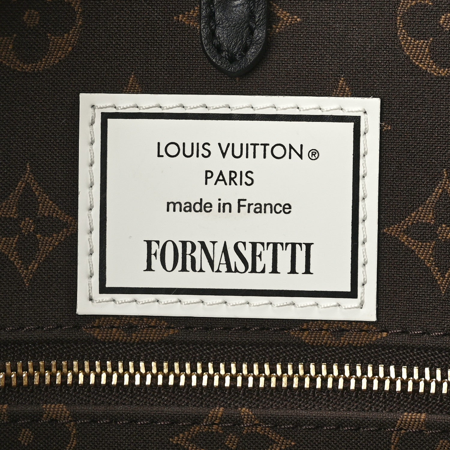 Louis Vuitton X FORNASETTI Calfskin Architettura Onthego MM Black White 6 of 8