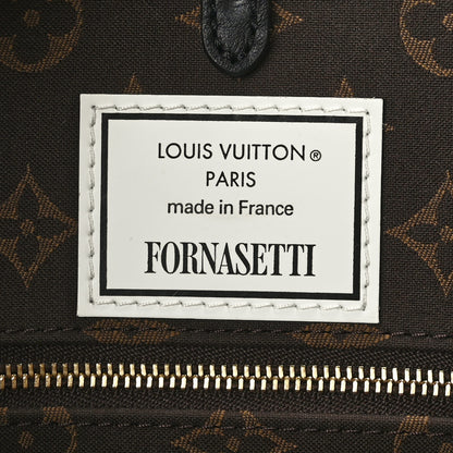 Louis Vuitton X FORNASETTI Calfskin Architettura Onthego MM Black White 6 of 8