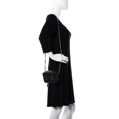 Chanel Caviar Quilted CC Filigree Vanity Clutch With Chain Black 2 of 10