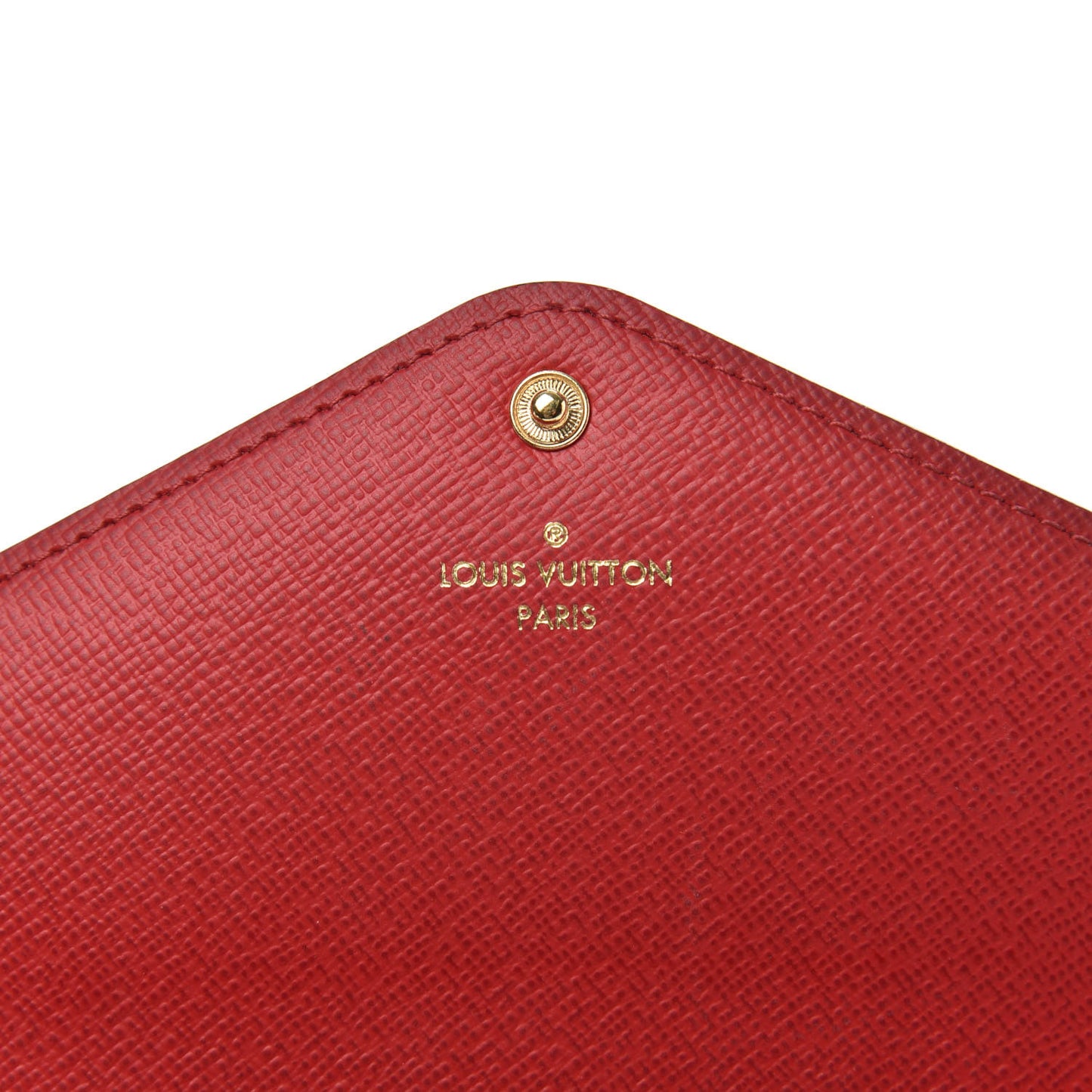 Damier Ebene Josephine Wallet Red
