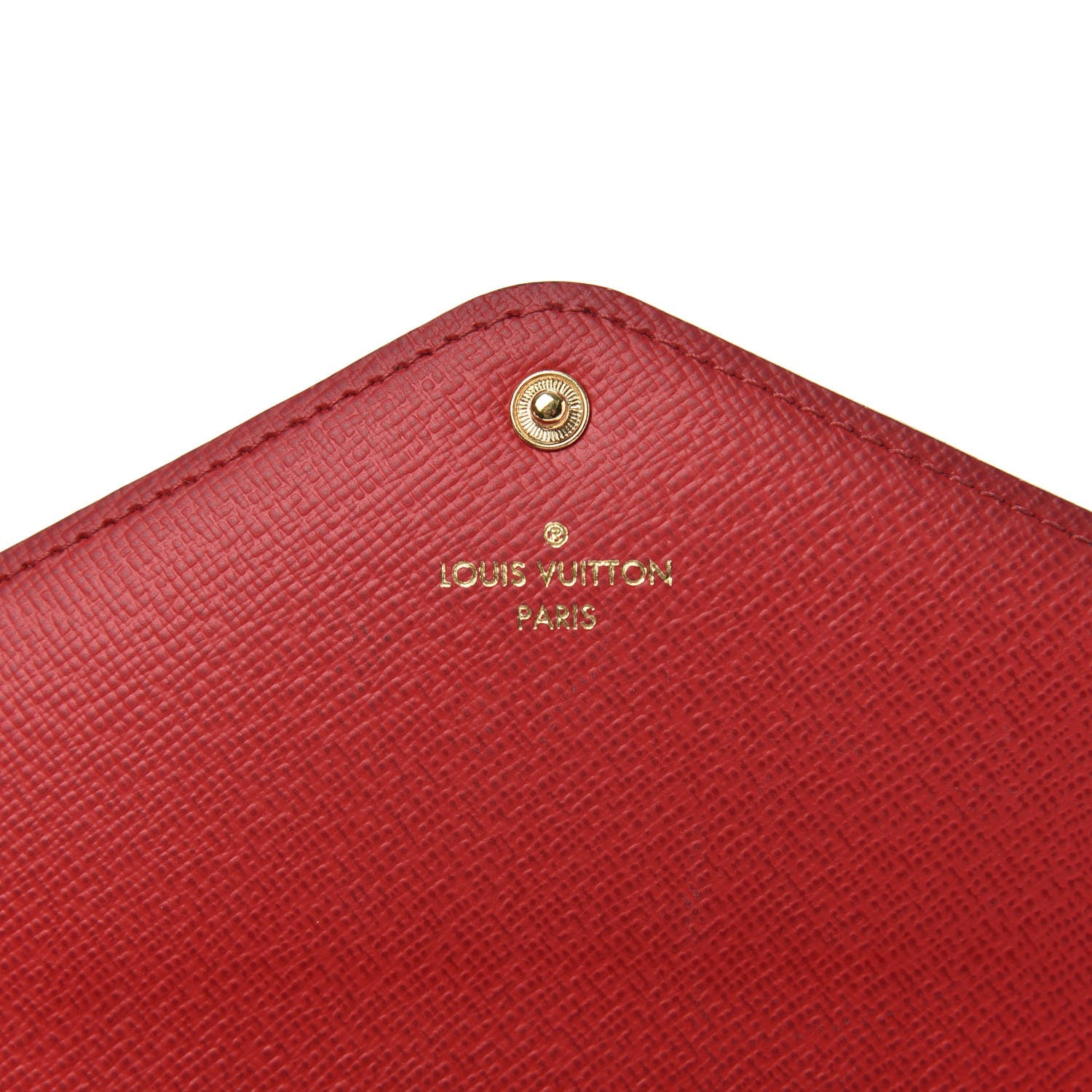 Louis Vuitton Damier Ebene Josephine Wallet Red 7 of 11