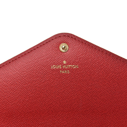 Louis Vuitton Damier Ebene Josephine Wallet Red 7 of 11