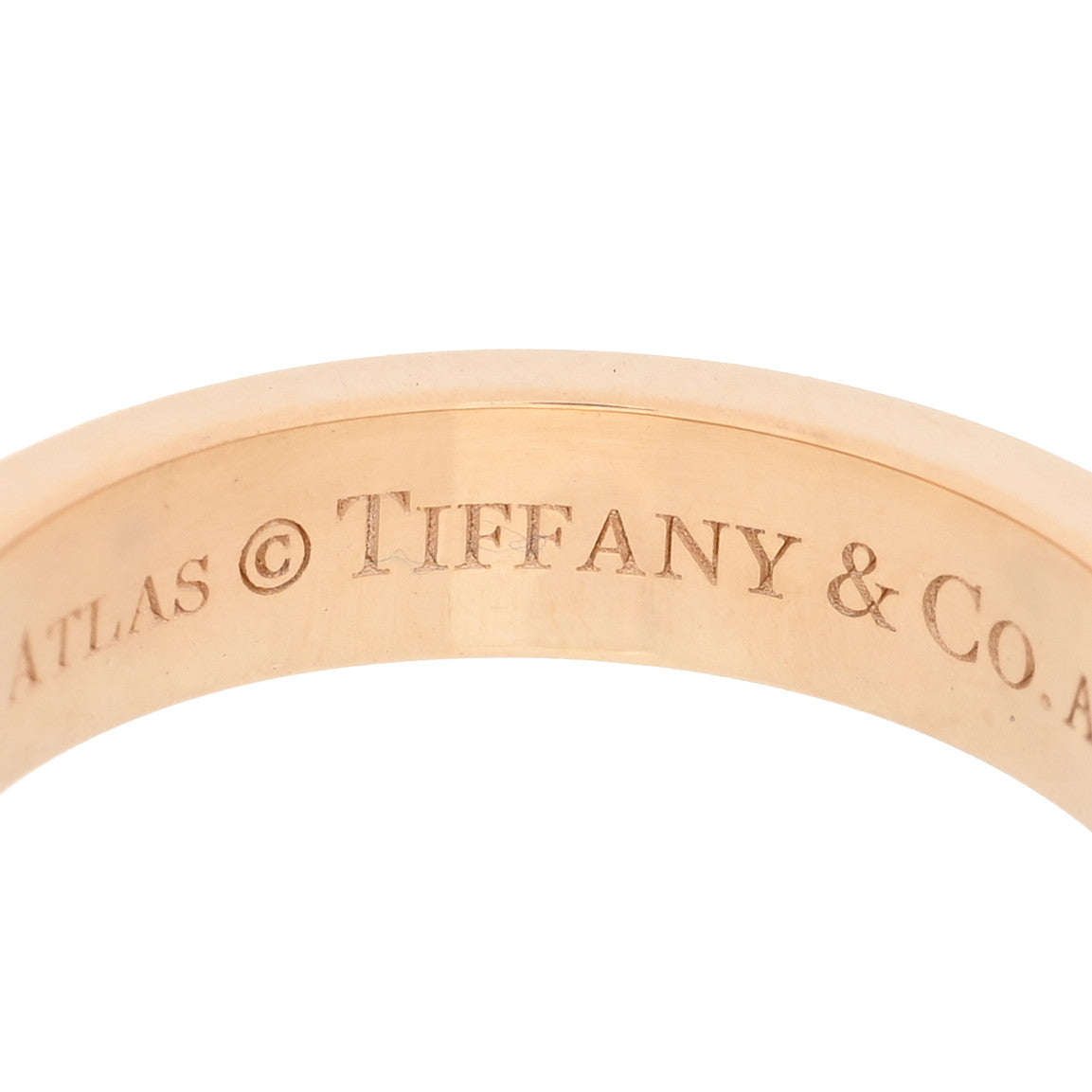 Tiffany 18K Yellow Gold Atlas Ring 49 5 4 of 5