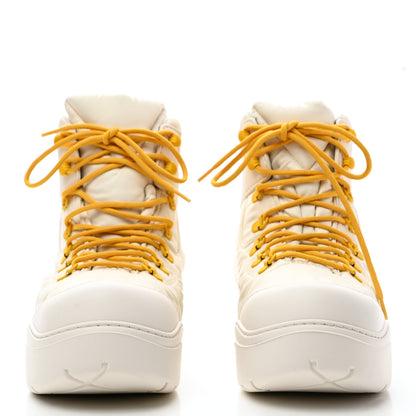 Bottega Veneta Technical Fabric Rubber Puddle Bomber Boots 40 String Egg Yolk 2 of 8