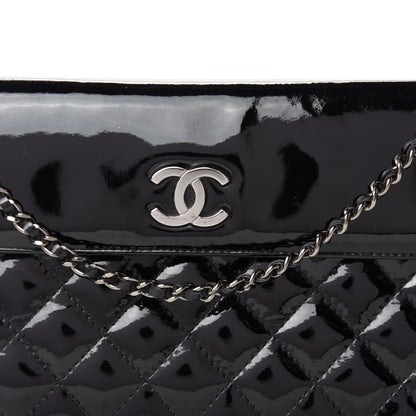 Chanel Patent Quilted Double Sided Crossbody Bag Black 10 of 10