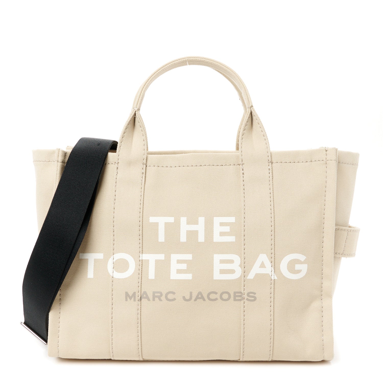 Marc Jacobs Cotton Canvas Medium The Traveler Tote Bag Beige 1 of 11