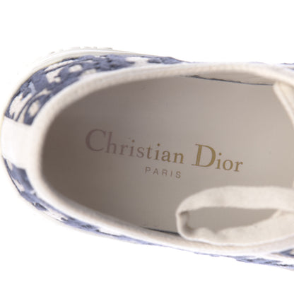 Christian Dior Canvas Oblique Walk'N'Dior Low Top Sneakers 35 Deep Blue 8 of 11