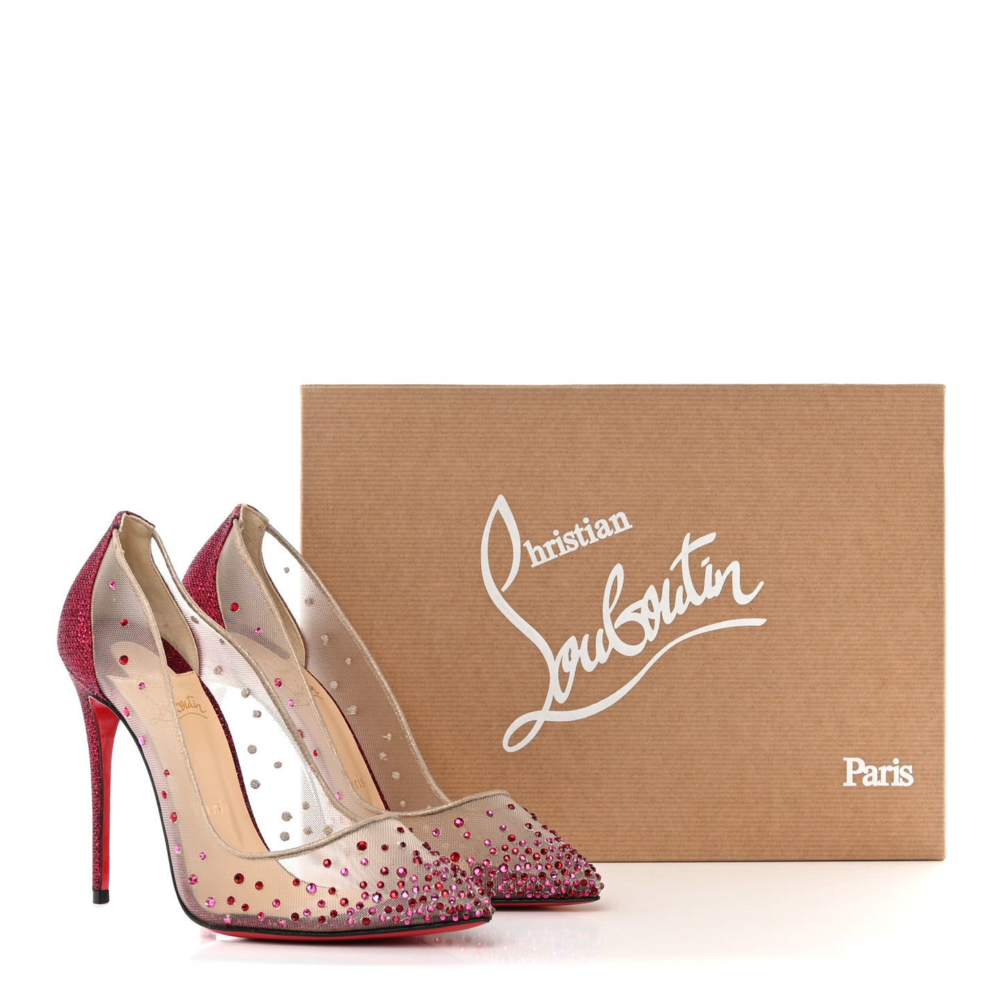Rete Glitter Mini Specchio Strass Follies 100 Pumps 36 Cassis