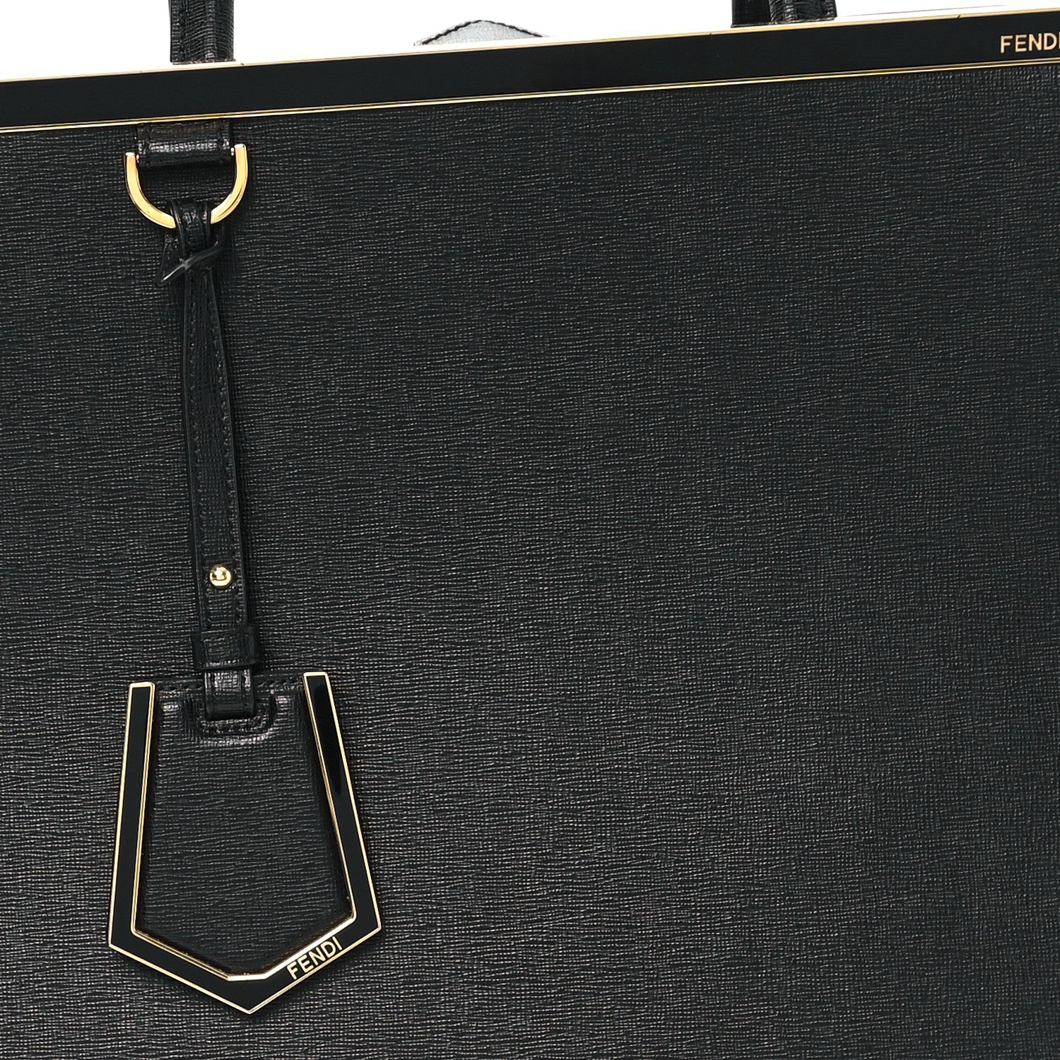 Fendi Vitello Elite Regular 2Jours Tote Black 8 of 14
