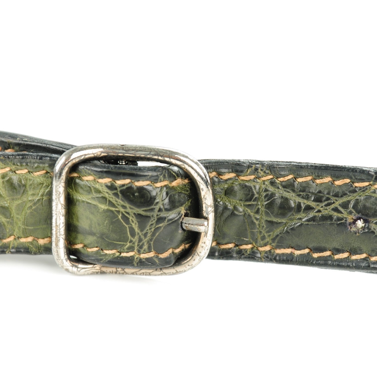 Hermes Shiny Niloticus Crocodile Kelly Sport 26 Vert Olive 7 of 20