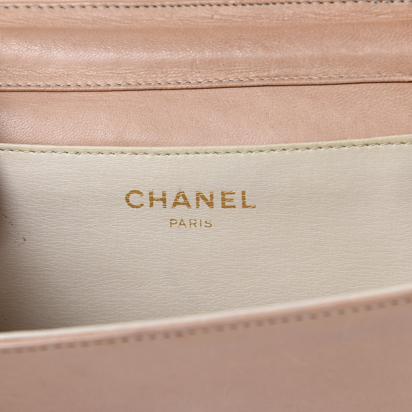 Lambskin Quilted Mini Flap Beige