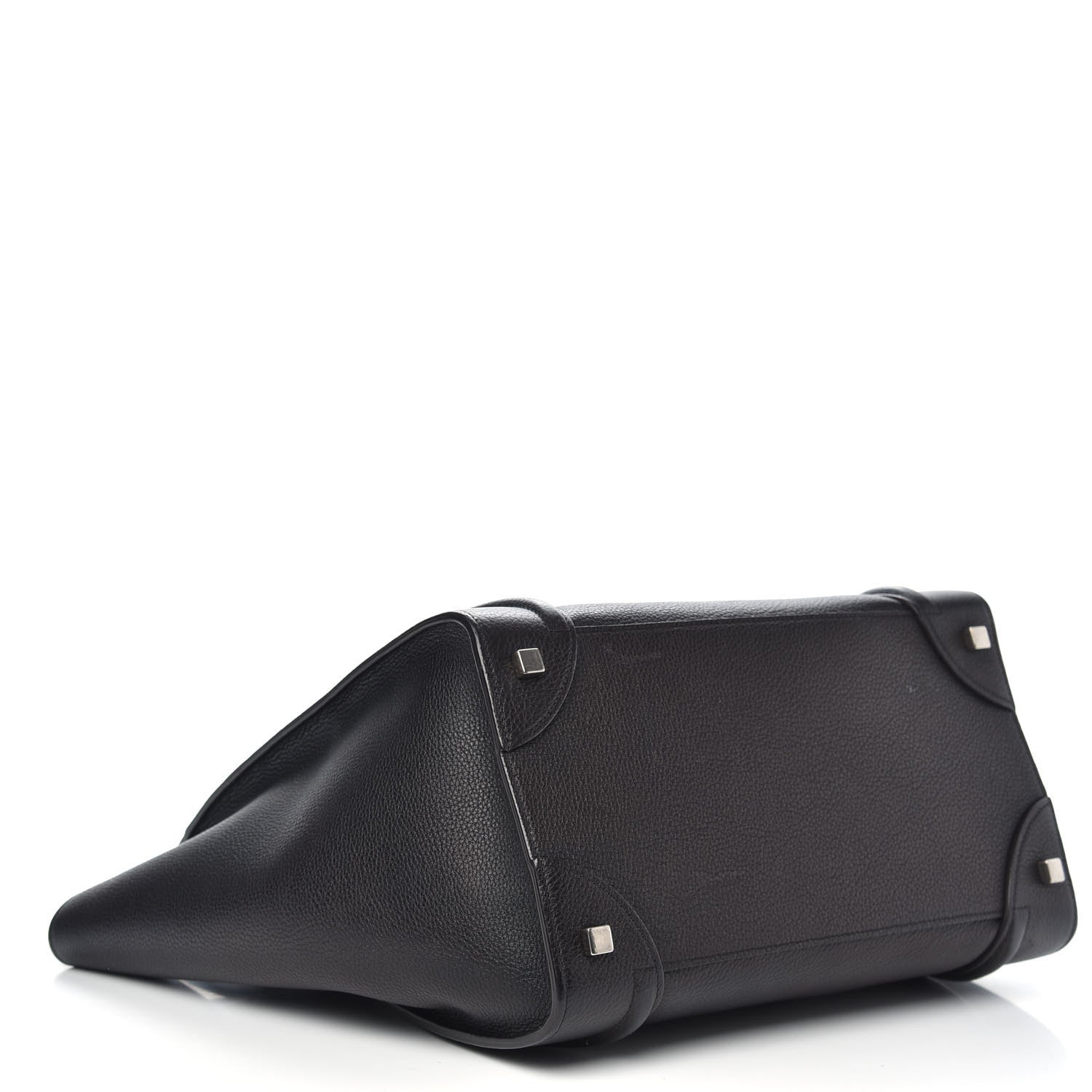 Celine Drummed Calfskin Mini Luggage Black 4 of 14