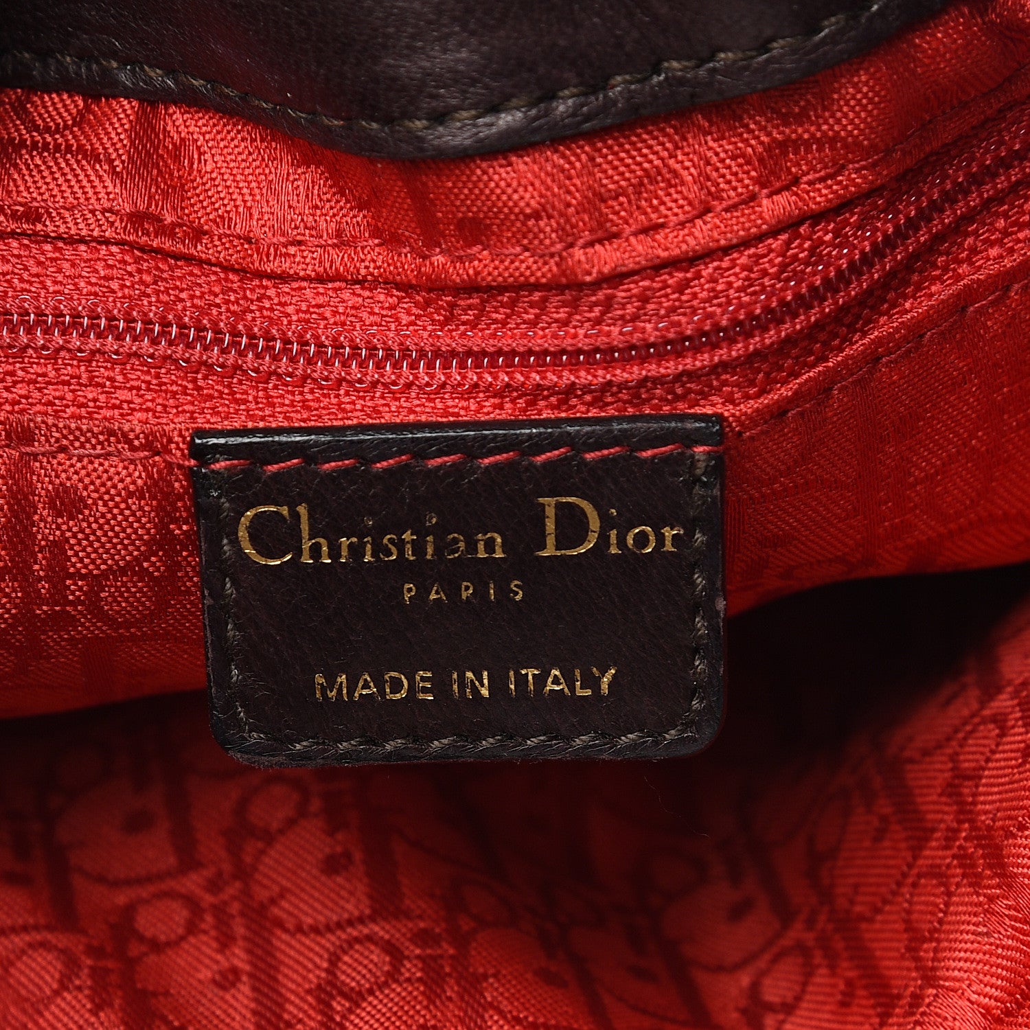 Christian Dior Lambskin Cannage Small Hobo Dark Brown 5 of 11