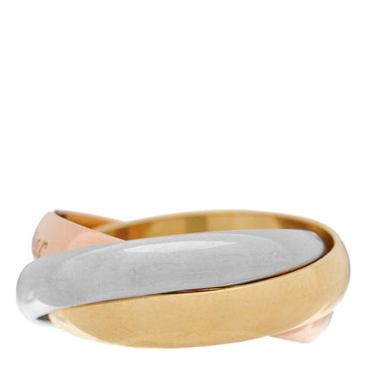 Cartier 18K Pink Yellow White Gold Classic Les Must De Cartier Trinity Ring 50 5.25 6 of 8