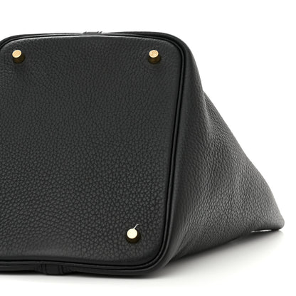 Hermes Taurillon Clemence Picotin Lock 22 MM Black 10 of 11