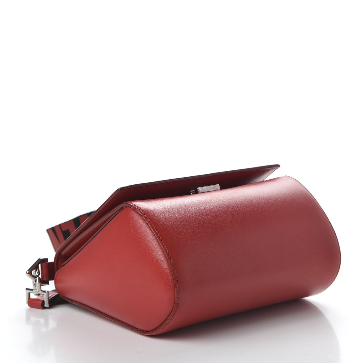 Givenchy Calfskin Mini Pandora Box Logo Strap Crossbody Bag Red 4 of 11