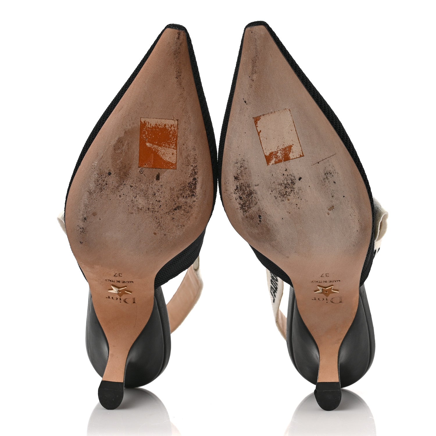 Christian Dior Technical Canvas Ribbon J Adior Slingback 65mm Pumps 37 Black 5 of 11