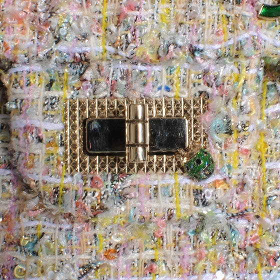Chanel Tweed Garden Party 2.55 Reissue 225 Flap Pastel 6 of 11