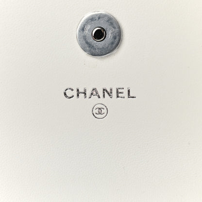 Chanel Lambskin Quilted CC Hook Card Holder White 6 of 8