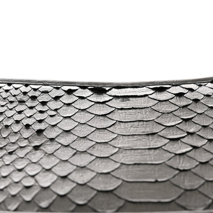 Chanel Metallic Snakeskin Small Gabrielle Hobo Pewter 11 of 12