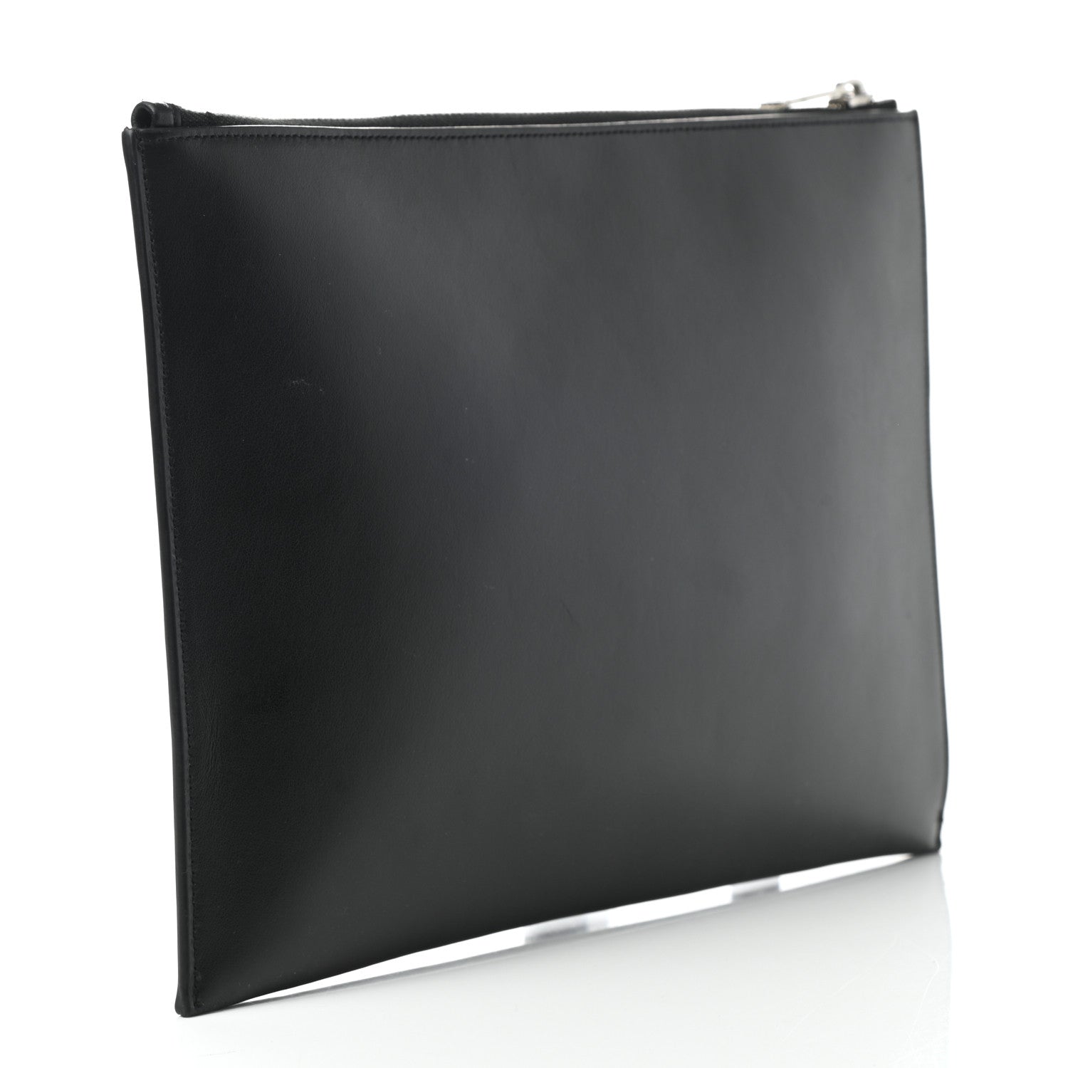 Saint Laurent Calfskin Embroidered iPad Pouch Black 3 of 7