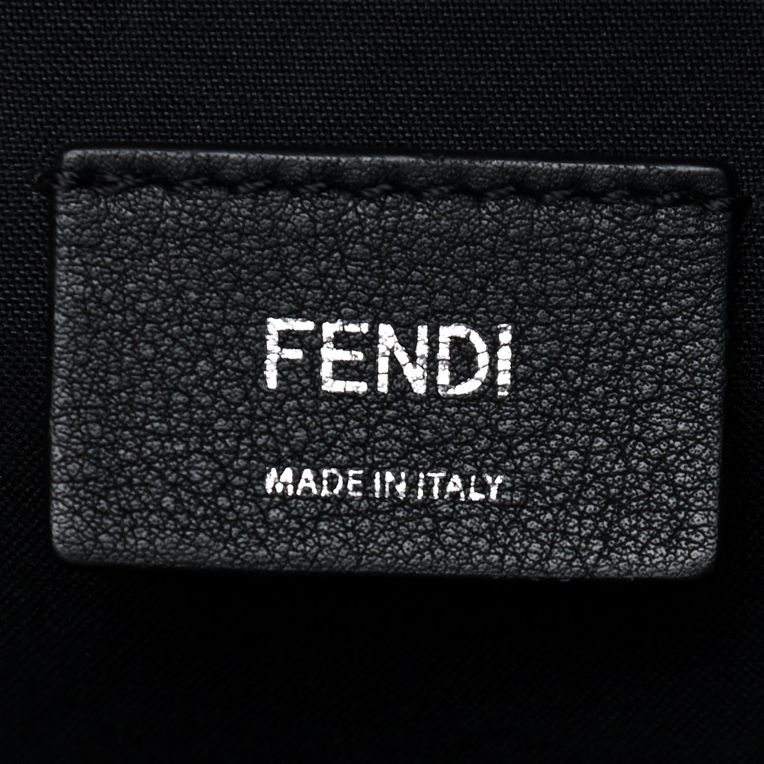 Fendi Nylon Vitello Dolce Elaphe Fox Fur Monster Eyes Backpack Black Natural Bordeaux Multicolor 5 of 8