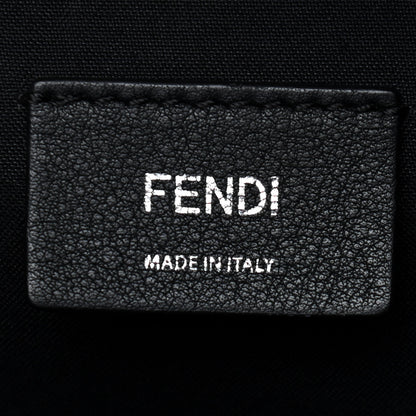 Fendi Nylon Vitello Dolce Elaphe Fox Fur Monster Eyes Backpack Black Natural Bordeaux Multicolor 5 of 8