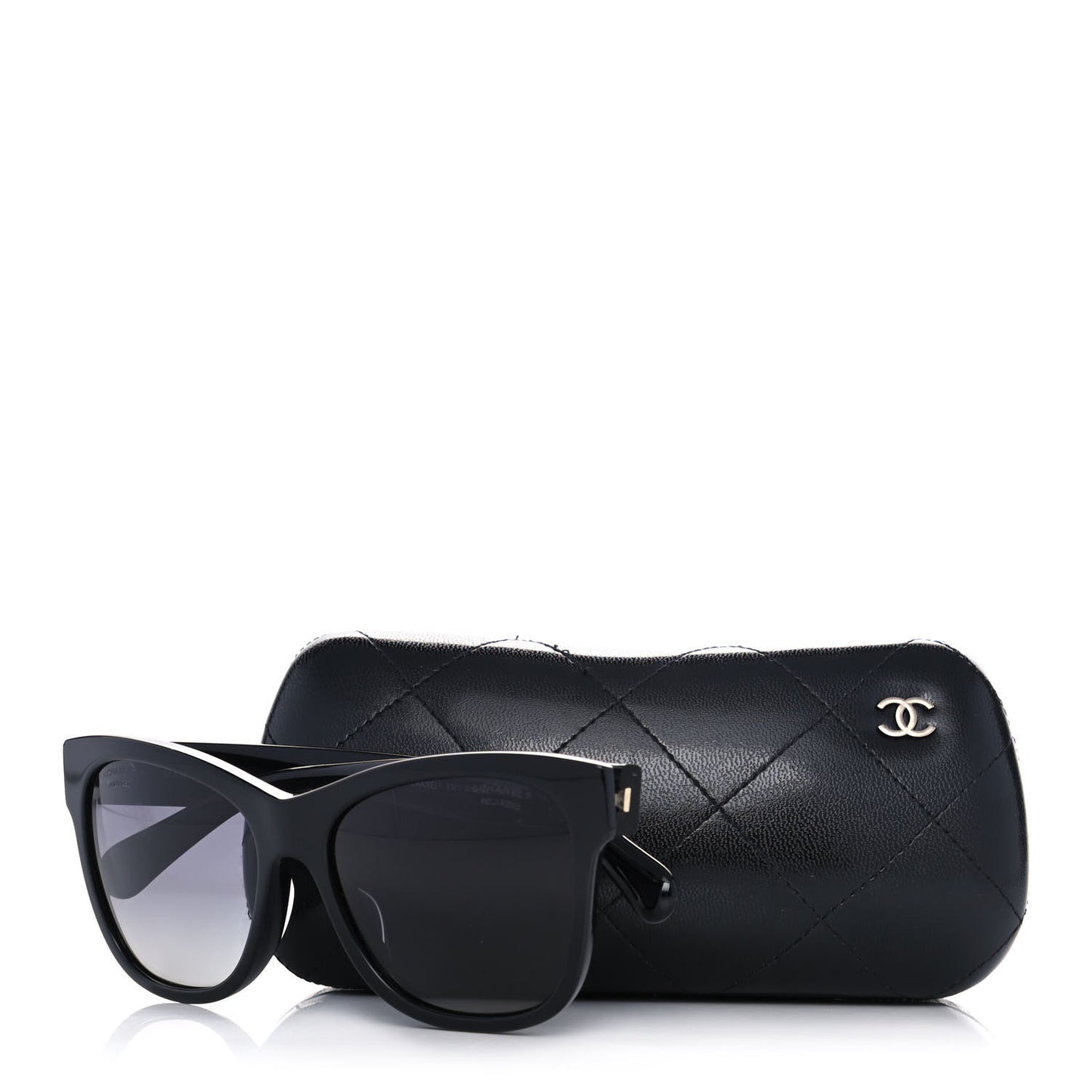 Acetate Polarized Square CC Sunglasses 5380 Black