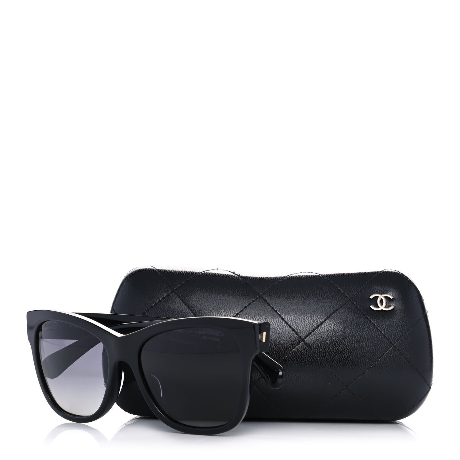 Chanel Acetate Polarized Square CC Sunglasses 5380 Black 8 of 8