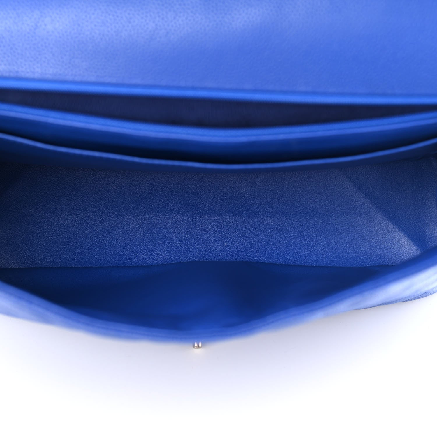 Chanel Caviar Quilted Maxi Single Flap Blue 5 of 12