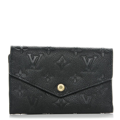 Louis Vuitton Empreinte Compact Curieuse Wallet Black 1 of 6