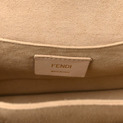 Fendi Vitello Liberty Bi-Color FF 1974 Embossed Kan I Shoulder Bag Black Maya 6 of 10