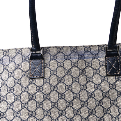 Gucci Soft GG Supreme Monogram Vertical Tote Navy 10 of 10