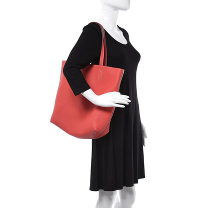 Hermes Taurillon Clemence Double Sens 45 Reversible Tote Rubis Bougainvillea 2 of 12