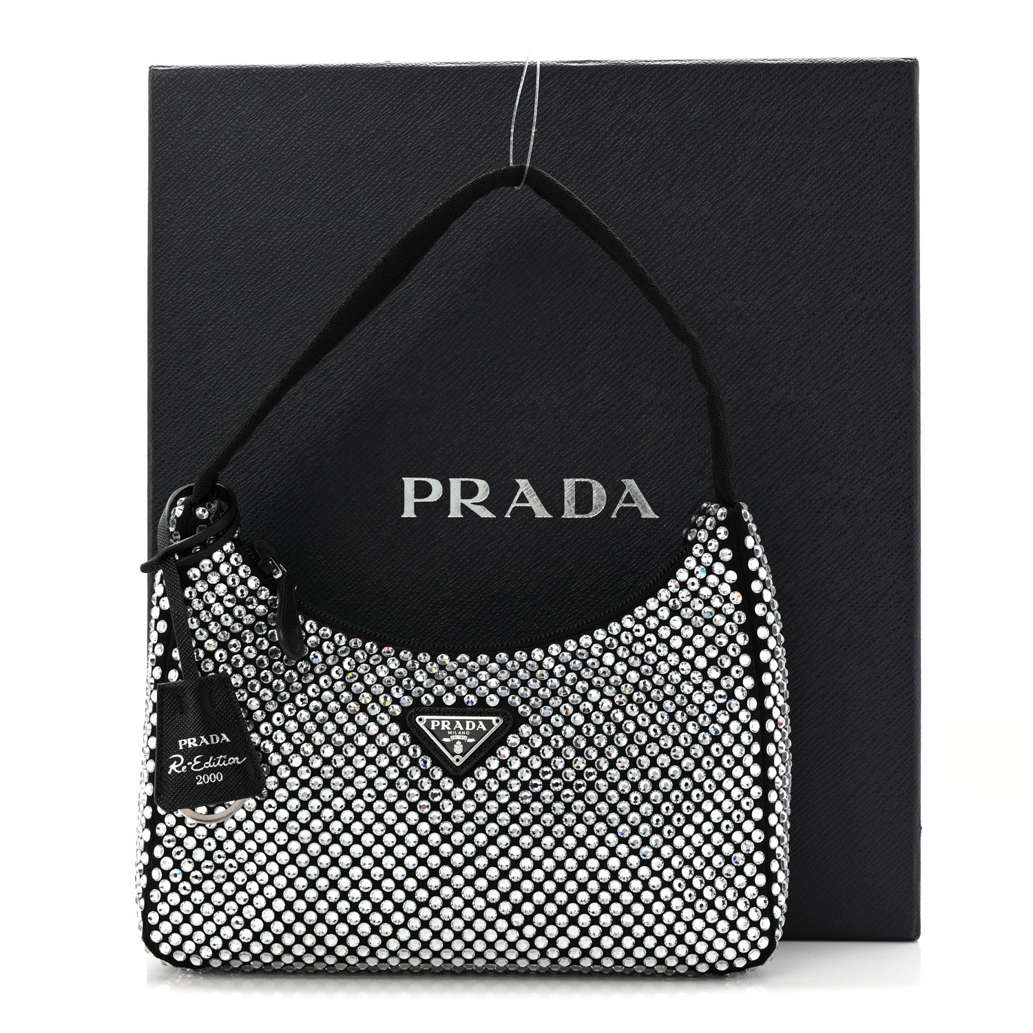 Prada Satin Crystal Mini Re-Edition 2000 Bag Cristal 11 of 11